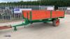 WEEKS single axle hydraulic tipping trailer (s/n 796328)