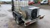 NIXON hot water pressure washer unit with Vanguard petrol engine on 4-wheeled galvanised trailer - 7