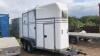 BATESON DEAUVILLE twin axle horse trailer c/w barn doors & spare wheel