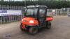 2012 KUBOTA RTV900 diesel utility vehicle (NK62 BXM) c/w full cab, hydraulic tipping back (V5 in office) (All hour and odometer readings are unverified and unwarranted)