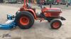 KUBOTA B2150 HST Bi Speed 4wd hydrostatic tractor (s/n 56274) c/w WESSEX rear mounted topper (All hour and odometer readings are unverified and unwarranted) - 6