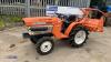 KUBOTA B1500 4wd 3-cylinder diesel compact tractor & rotavator (All hour and odometer readings are unverified and unwarranted) - 11