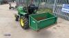 JOHN DEERE 655 4wd compact tractor c/w hydrostatic drive, spool valve, hydraulic tip transport box (All hour and odometer readings are unverified and unwarranted) (NO VAT!) - 9