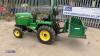 JOHN DEERE 655 4wd compact tractor c/w hydrostatic drive, spool valve, hydraulic tip transport box (All hour and odometer readings are unverified and unwarranted) (NO VAT!) - 10