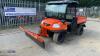 2008 KUBOTA RTV900 4wd diesel UTV c/w hydraulic rear tipping body, front mounted snow plough, rear mounted snow ex gritter & control box (s/n 61866) (All hour and odometer readings are unverified and unwarranted) - 2