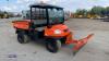 2008 KUBOTA RTV900 4wd diesel UTV c/w hydraulic rear tipping body, front mounted snow plough, rear mounted snow ex gritter & control box (s/n 61866) (All hour and odometer readings are unverified and unwarranted) - 5