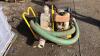 Petrol driven water pump c/w suction hose