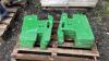 10 x JOHN DEERE 50kg front weights