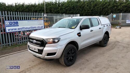 2016 FORD RANGER XL 4x4 TDCI 6-speed manual diesel double cab pick-up (MK66 MRV)(MoT 29th September 2024)(V5, MoT & spare key in office) (All hour and odometer readings are unverified and unwarranted)