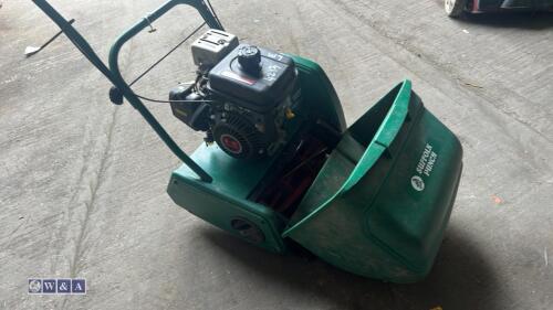 QUALCAST SUFFOLK PUNCH 14SK petrol cylinder mower c/w collection box