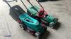 2 x electric rotary mowers c/w collection boxes (BOSCH/QUALCAST) - 3