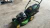 JOHN DEERE petrol rotary mower c/w collection box