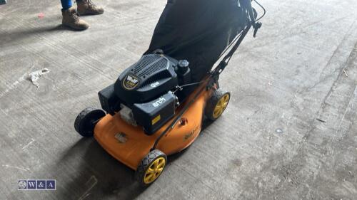 WOLF petrol rotary mower c/w collection box