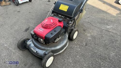 HONDA HRD536 petrol rotary mower c/w collection box