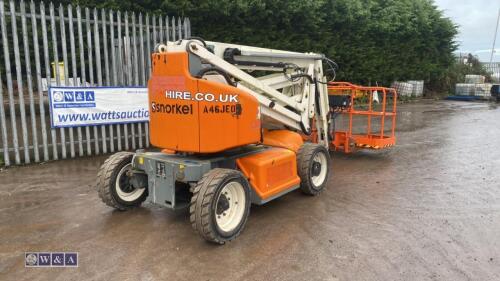 2015 SNORKEL A46JE battery articulated boom lift (fleet no. A46JE09) (s/n 1010815)