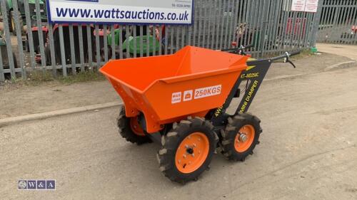 KONSTANT KTMD250 250kg 4wd pedestrian dumper with BRIGGS & STRATTON petrol engine (unused)