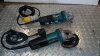 2 x MAKITA 9554NB grinders (240v & 110v)