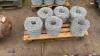 6 x rolls of galvanised barbed wire