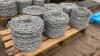 6 x rolls of galvanised barbed wire - 2