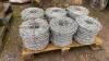 6 x rolls of galvanised barbed wire - 2