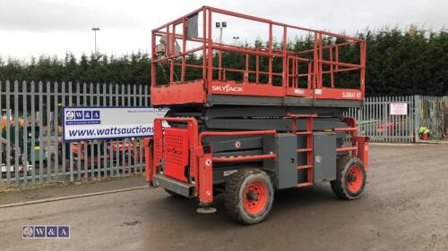 2017 SKYJACK SJ8841RT diesel driven scissor lift (s/n 40002318)