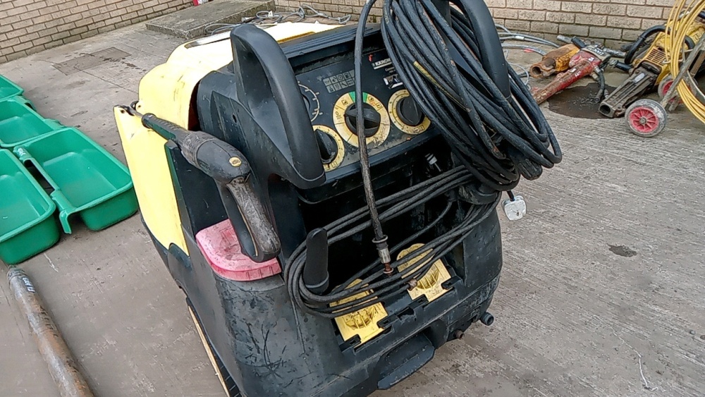 KARCHER HDS 7/10 4m 240v diesel steam cleaner c/w lance & hose MARCH
