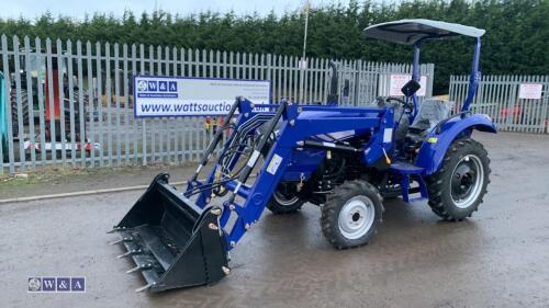 2023 TAIYUE 404 40hp 4wd tractor, quick fit loader, 4 in 1 bucket, rear wheel weights (s/n TY23018003) (unused) (All hour and odometer readings are unverified and unwarranted)