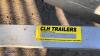 CLH 7'6'' x 4'6'' 750kg livestock trailer c/w lift canopy, dividing gate, rear gates, drop down sides & spare wheel (unused) - 14