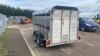 GRAHAM EDWARDS GET126 12' x 6' twin axle livestock deck trailer (s/n 17014617) - 5