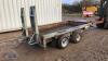 IFOR WILLIAMS GX105 HD 3.5t twin axle plant trailer c/w spare wheel (s/n C0609355) - 3