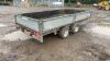 IFOR WILLIAMS LM126 12' x 6' 3.5t twin axle plant trailer (s/n J5154905) - 3