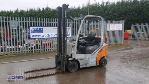 2019 STILL RX70-16 1.6t gas driven forklift truck (s/n 517314J00105) with duplex mast & side-shift (All hour and odometer readings are unverified and unwarranted)