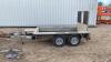 IFOR WILLIAMS GP84 8' x 4' 2.6t twin axle plant trailer (s/n 267421) - 2