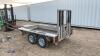 IFOR WILLIAMS GP84 8' x 4' 2.6t twin axle plant trailer (s/n 267421) - 3