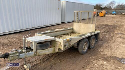 IFOR WILLIAMS GX84 8' x 4' 2.6t twin axle plant trailer (s/n 513335)