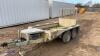 IFOR WILLIAMS GX84 8' x 4' 2.6t twin axle plant trailer (s/n 513335)