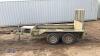 IFOR WILLIAMS GX84 8' x 4' 2.6t twin axle plant trailer (s/n 513335) - 2