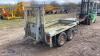 IFOR WILLIAMS GX84 8' x 4' 2.6t twin axle plant trailer (s/n 513335) - 5