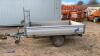 IFOR WILLIAMS 1t single axle dropside trailer c/w ladder rack, spare wheel & ramps (s/n 65017230) - 2