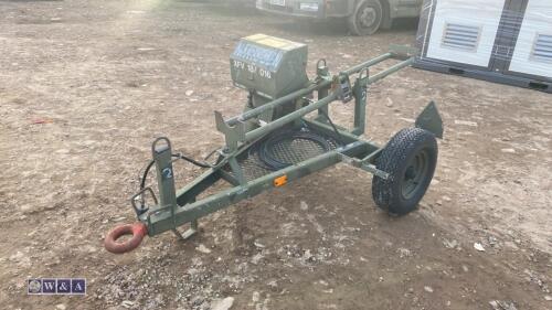 Single axle cylinder trailer