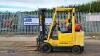 HYSTER H3.00 3t gas forklift (s/n D187V31233E) with triplex mast & side-shift (All hour and odometer readings are unverified and unwarranted) - 2