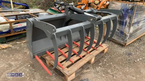 BRESELL 1.3m muck grab to suit telehandler (unused)