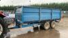 MARSTON FF10L 10T twin axle tipping trailer s/n11186