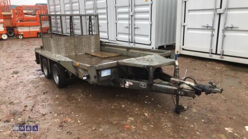 IFOR WILLIAMS GX106 10' x 6' 3.5t twin axle plant trailer