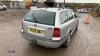 2002 SKODA OCTAVIA 19 TDI ELEGANCE 5-speed manual diesel estate car (WJ02 XWA)(V5 & manuals in office) (All hour and odometer readings are unverified and unwarranted) - 9