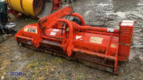 KRM 8ft front/rear flail mower c/w Pto shaft & hydraulic off set