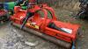 KRM 8ft front/rear flail mower c/w Pto shaft & hydraulic off set - 4