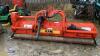 KRM 8ft front/rear flail mower c/w Pto shaft & hydraulic off set - 5