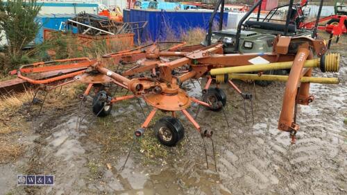 KUHN 4-rotor grass tedding machine c/w Pto shaft