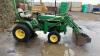 JOHN DEERE 670 4wd tractor c/w front loader & bucket (All hour and odometer readings are unverified and unwarranted) - 2